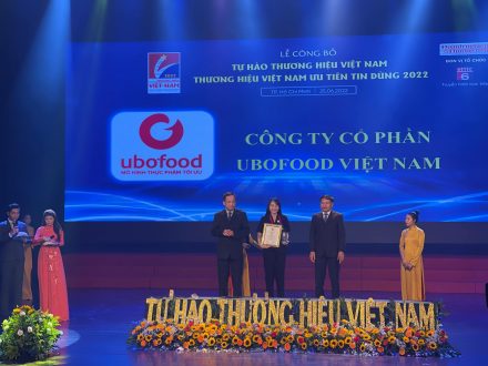 Ubofood- thành viên tập đoàn AnViet Group tự hào được vinh danh trong Top các Thương hiệu Việt Nam được lựa chọn và ưu tiên tin dùng năm 2022